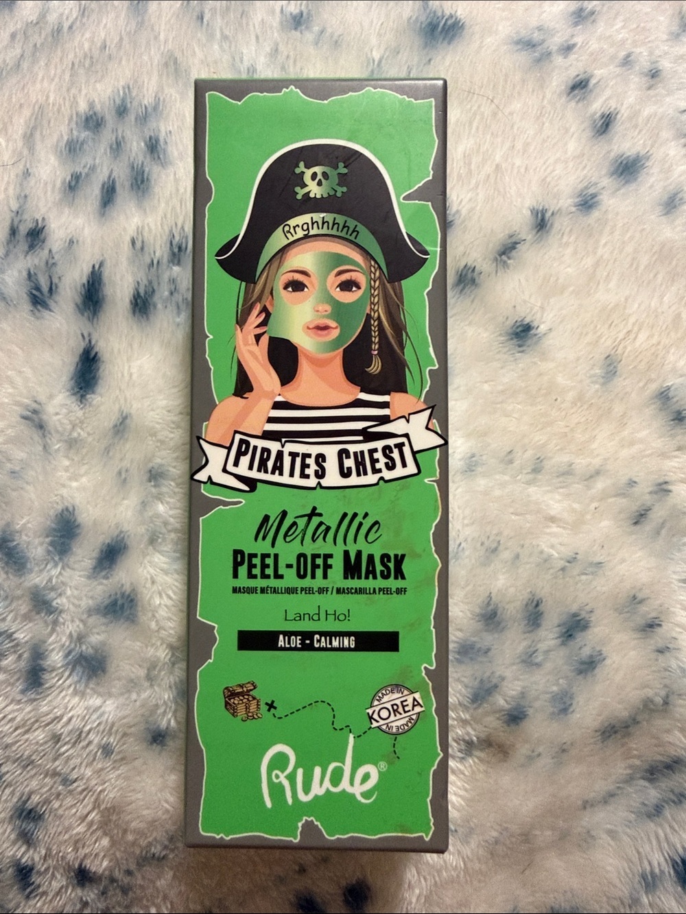 RUDE Pirates Chest Metallic Peel-Off Mask- Aloe